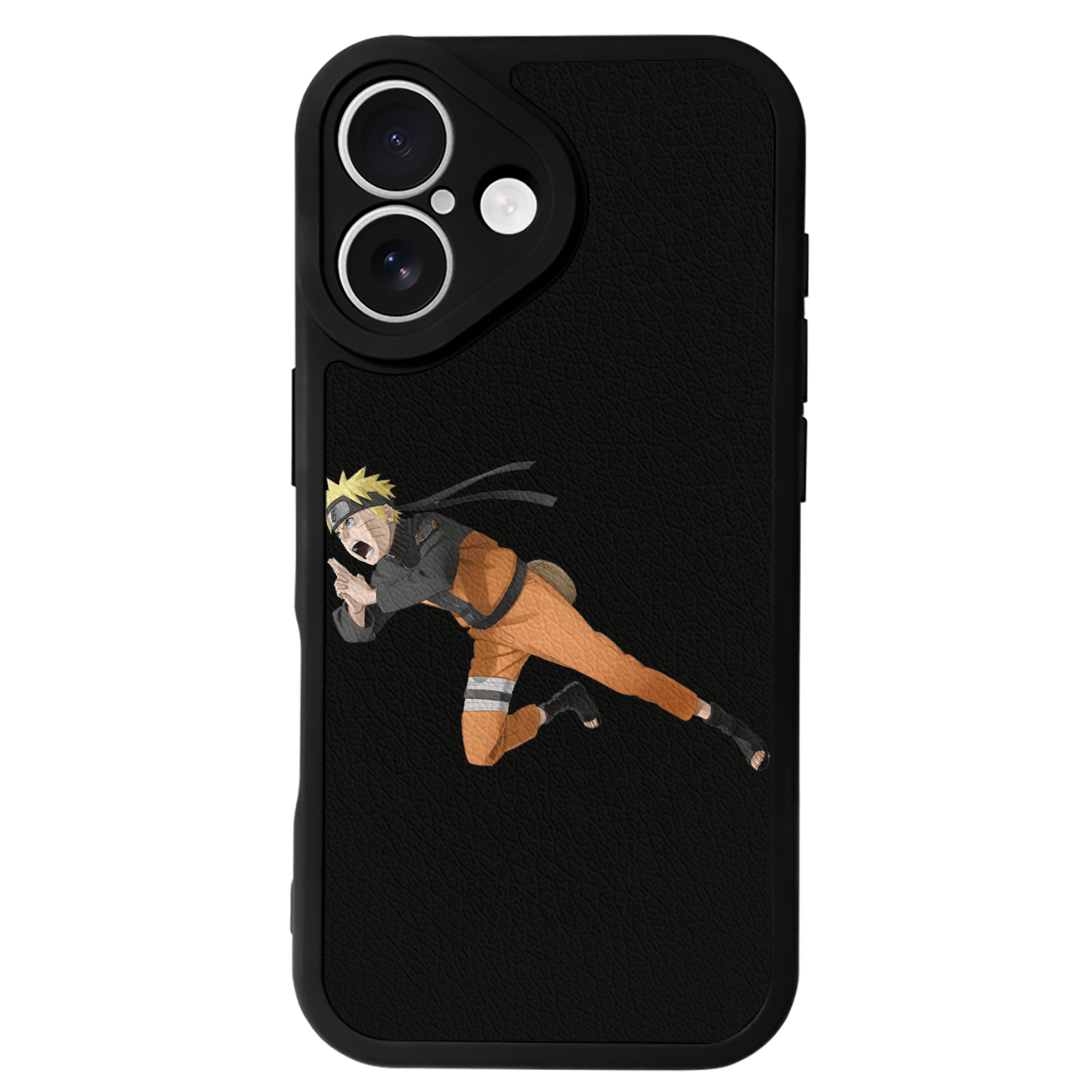（画像用） NARUTO -ナルト- うずまき ナルト Uzumaki Naruto 【iPhone 16シリーズ対応】シリコンスマホケース（レザー調） 材質：シリコン